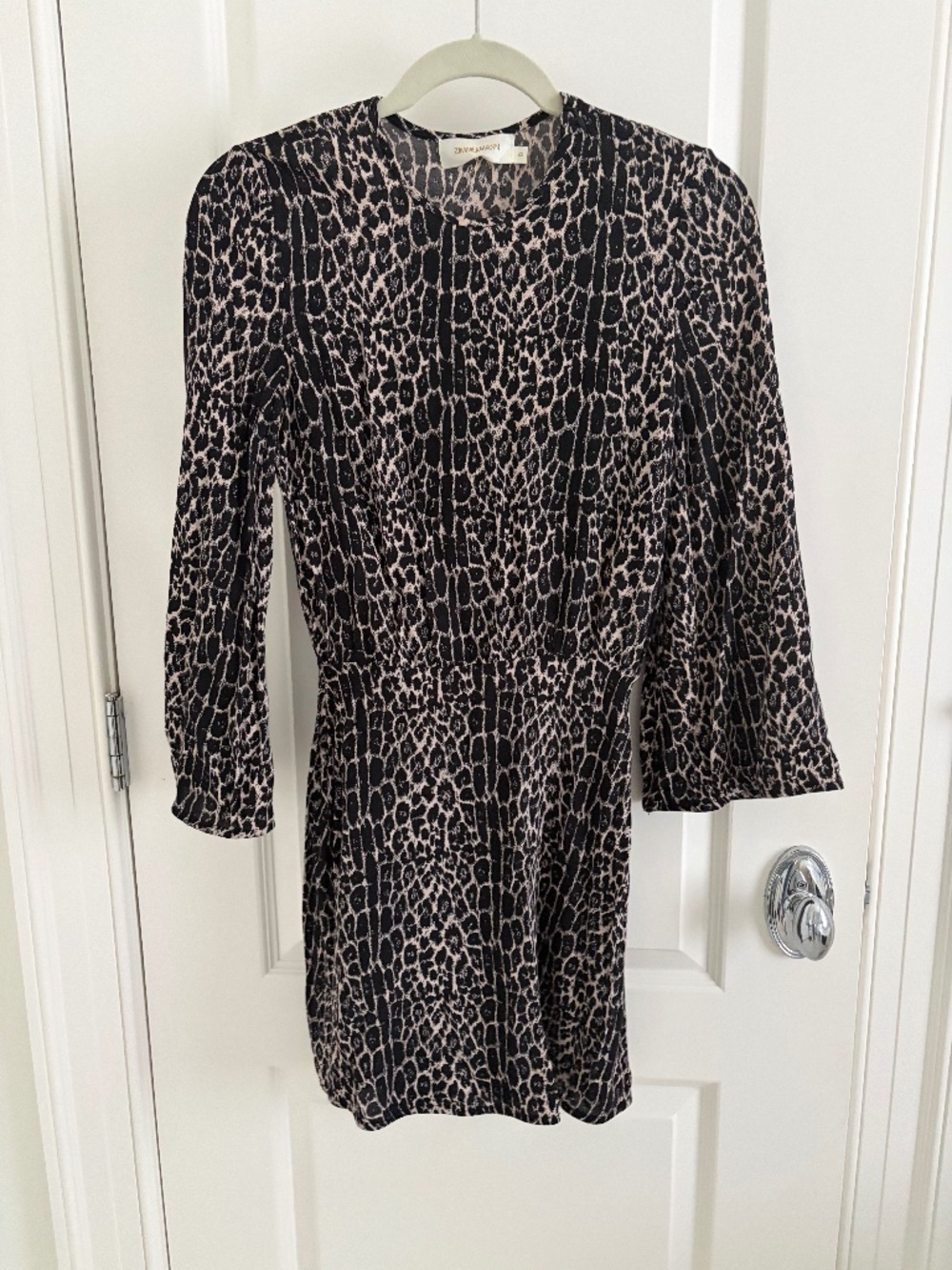 Zimmermann Animal Print Mini Dress